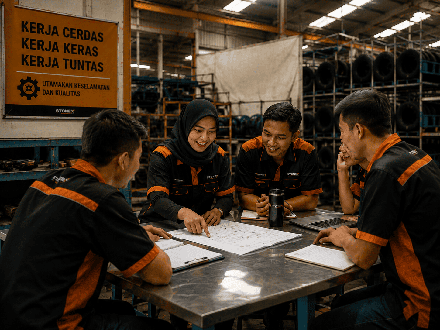 Young industrial team